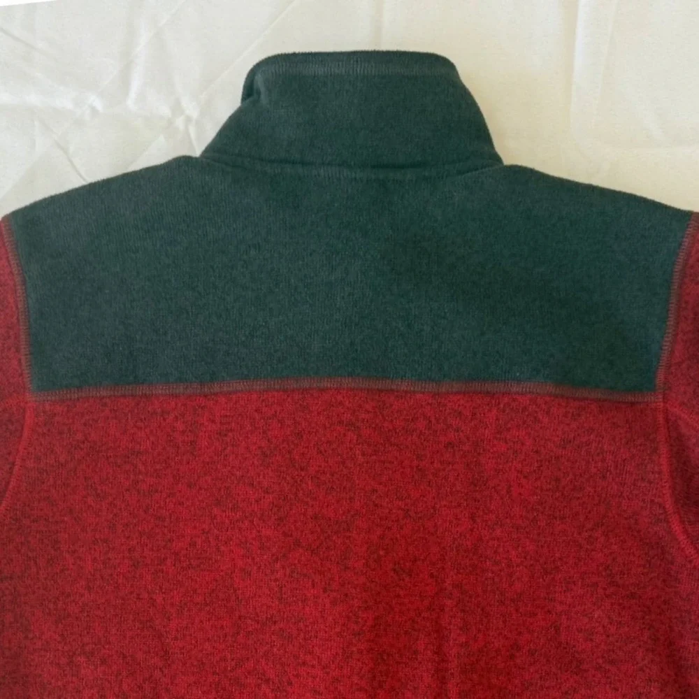The North Face Mens Gordon Lyons Sweater Fleece Jacket M Red Warm Cozy Gorpcore